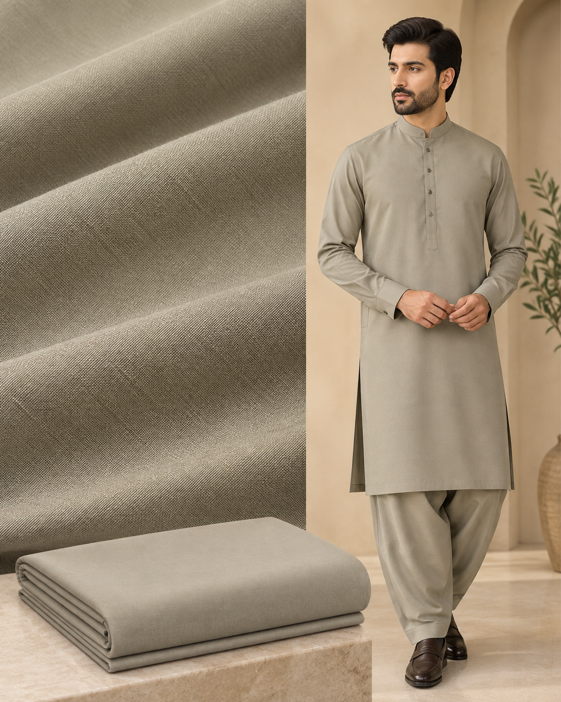 Oxford Wash & Wear – Premium Unstitched Shalwar Kameez | Colour 14